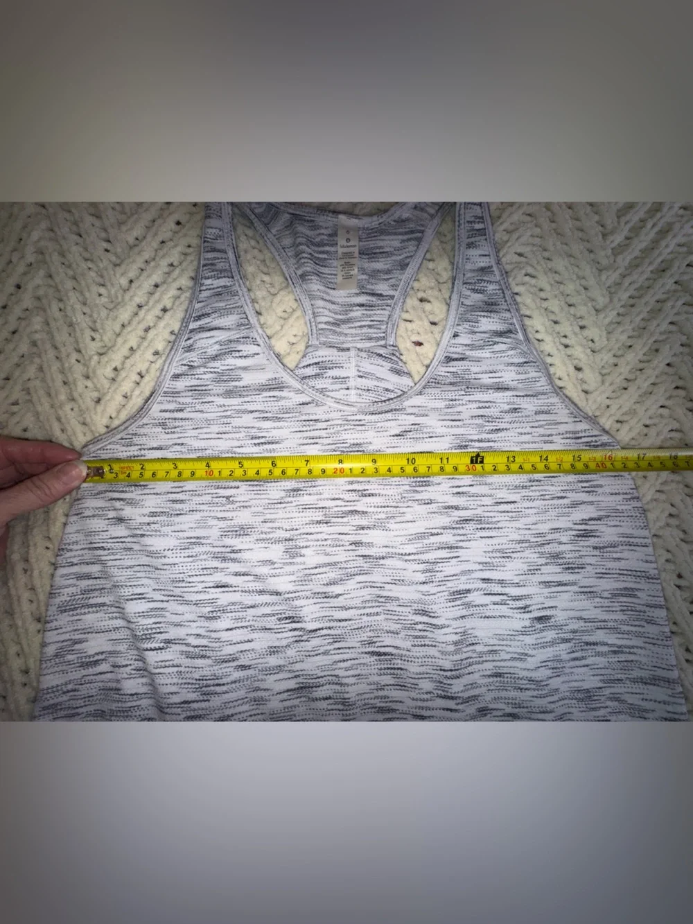 Lululemon Relaxed Fit Racerback Tank Top Size 6 Space Dye